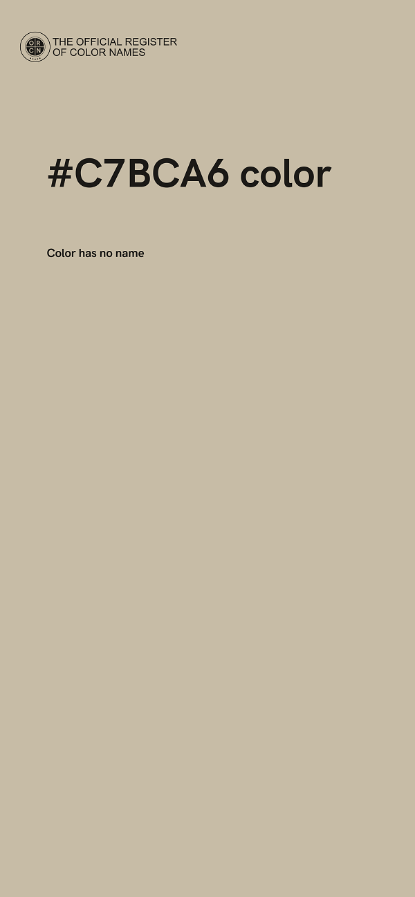 #C7BCA6 color image