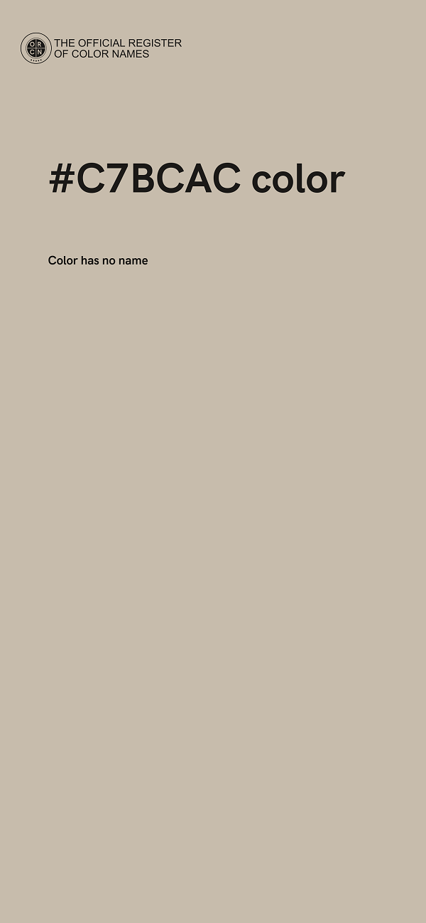 #C7BCAC color image