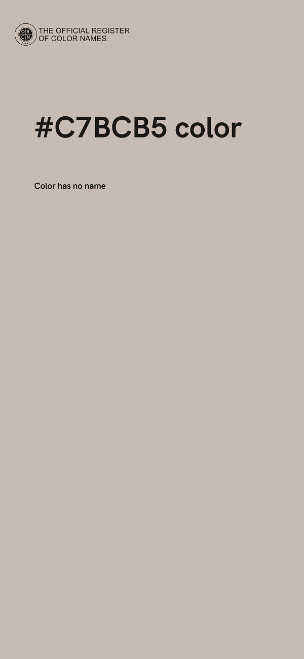 #C7BCB5 color image