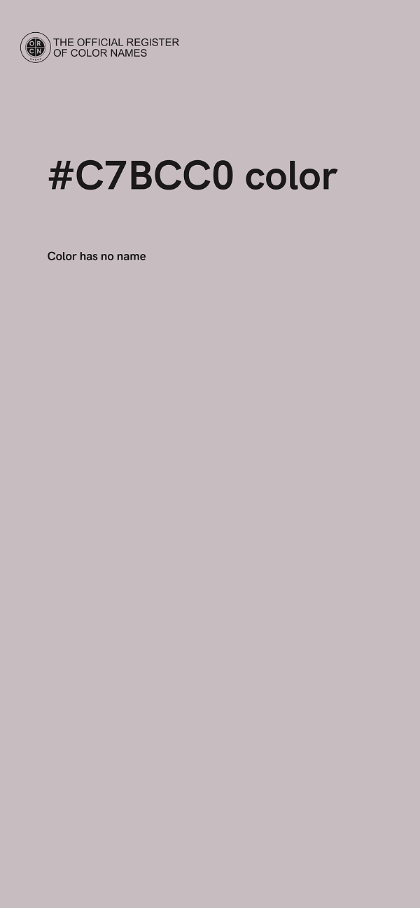 #C7BCC0 color image