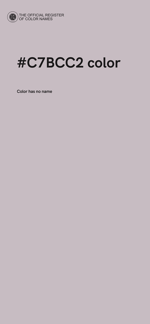 #C7BCC2 color image