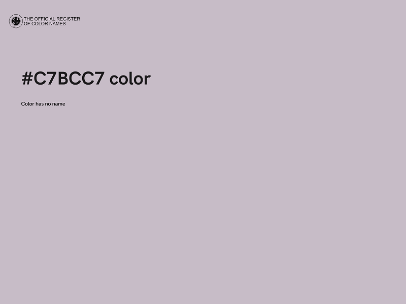 #C7BCC7 color image