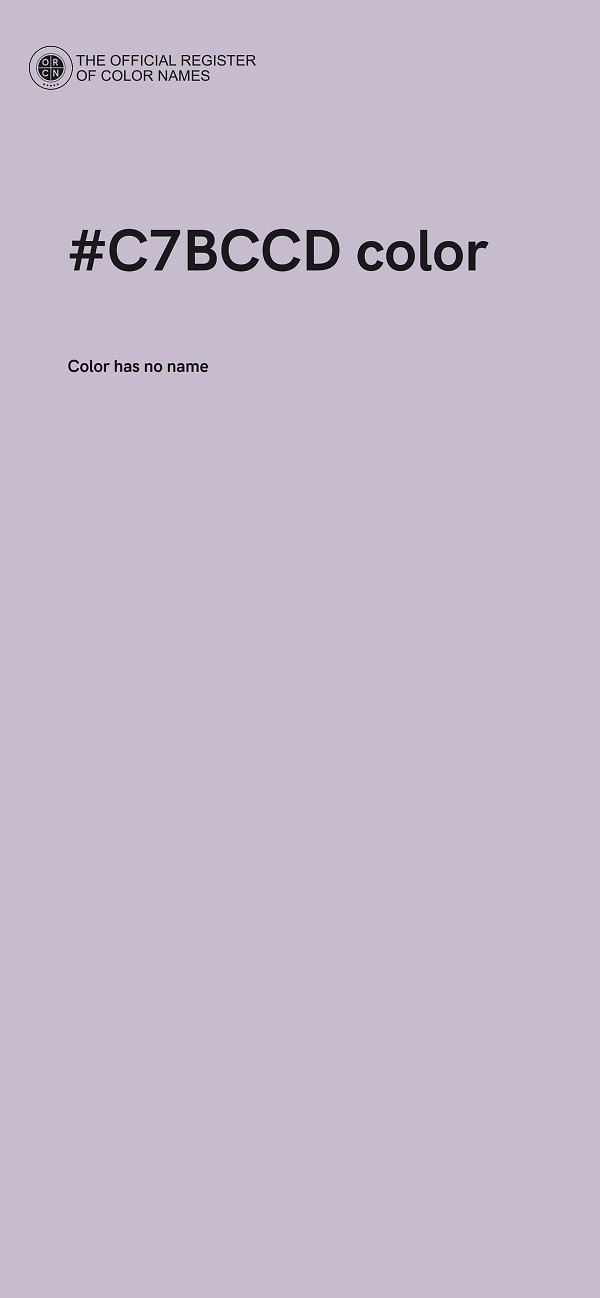 #C7BCCD color image