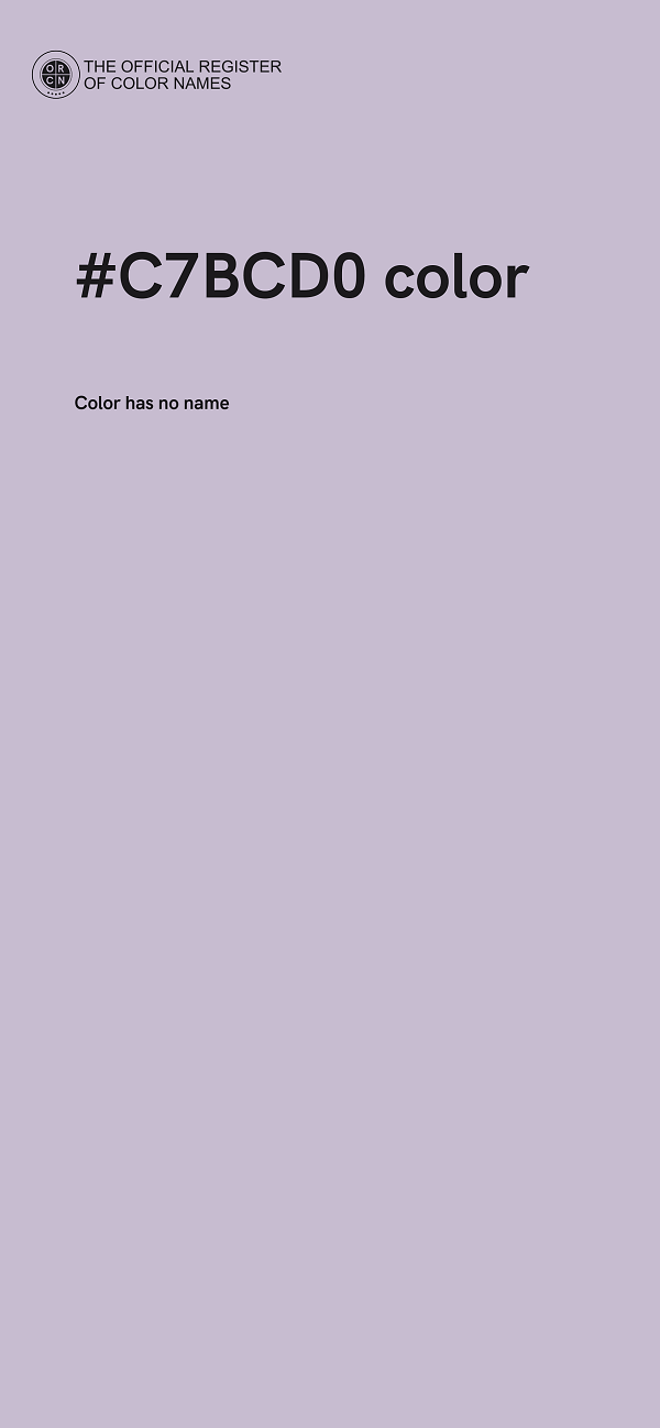 #C7BCD0 color image