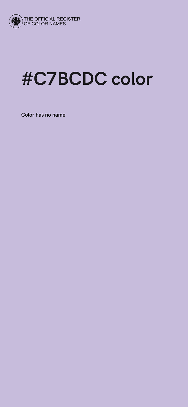 #C7BCDC color image