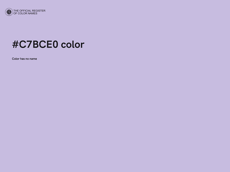 #C7BCE0 color image