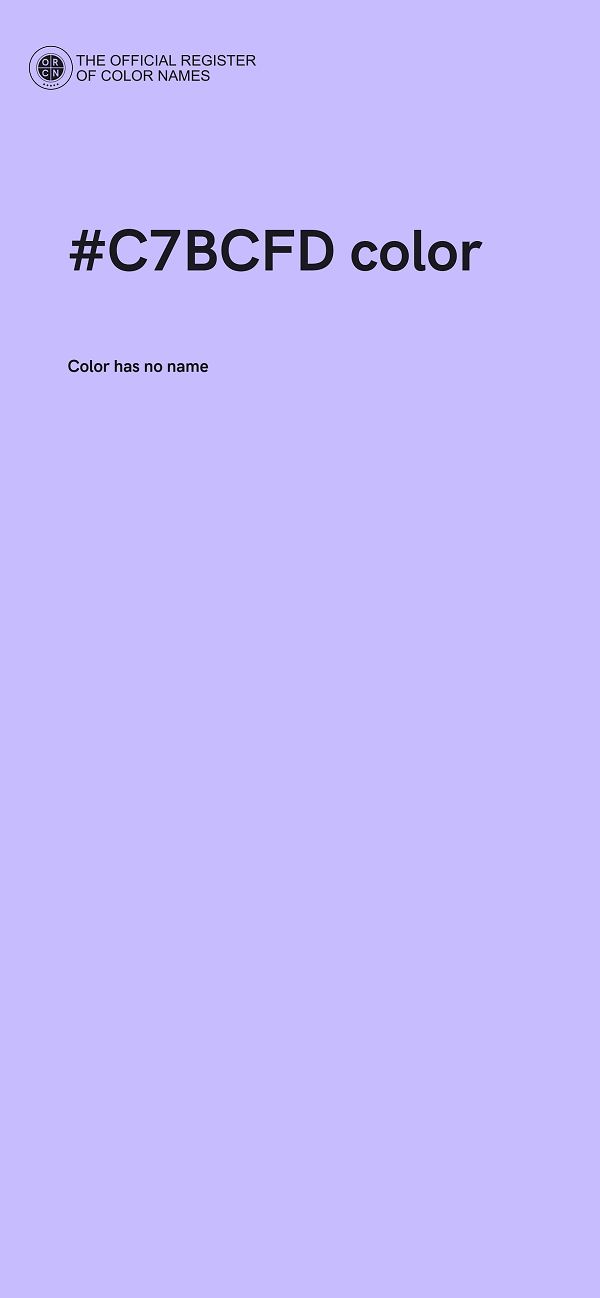 #C7BCFD color image