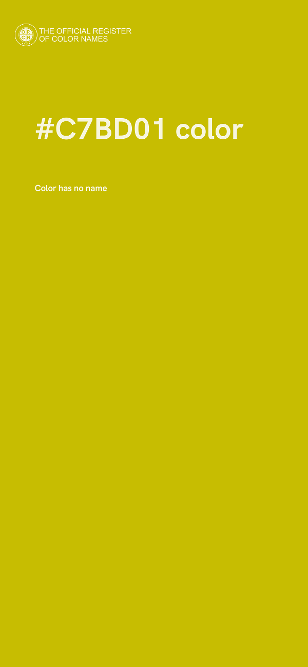 #C7BD01 color image