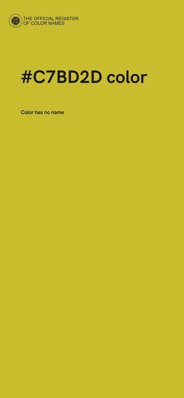 #C7BD2D color image