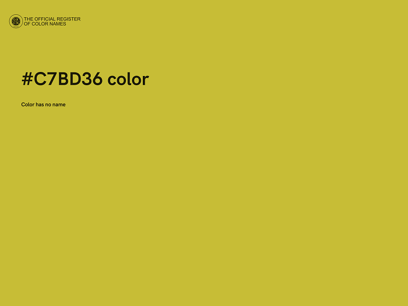 #C7BD36 color image