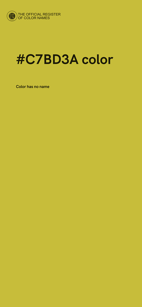 #C7BD3A color image