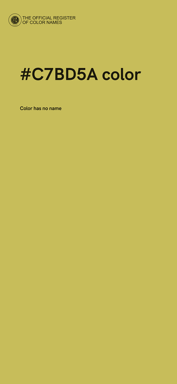 #C7BD5A color image