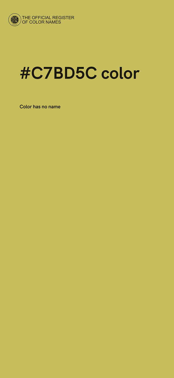 #C7BD5C color image