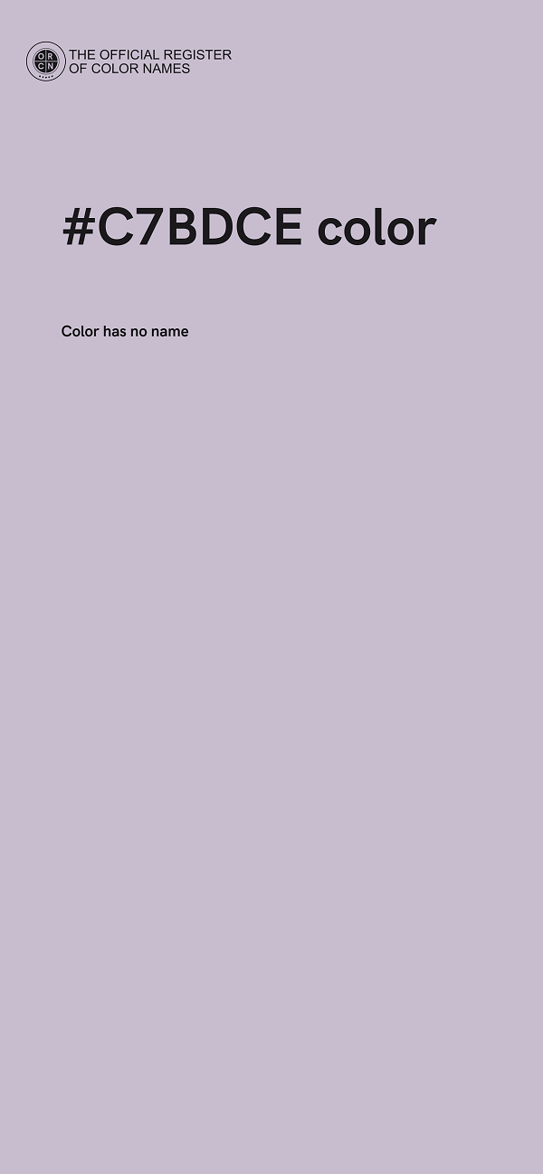 #C7BDCE color image