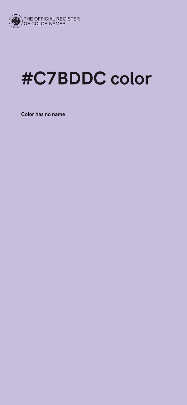 #C7BDDC color image