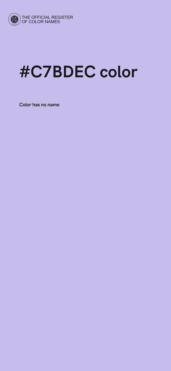 #C7BDEC color image