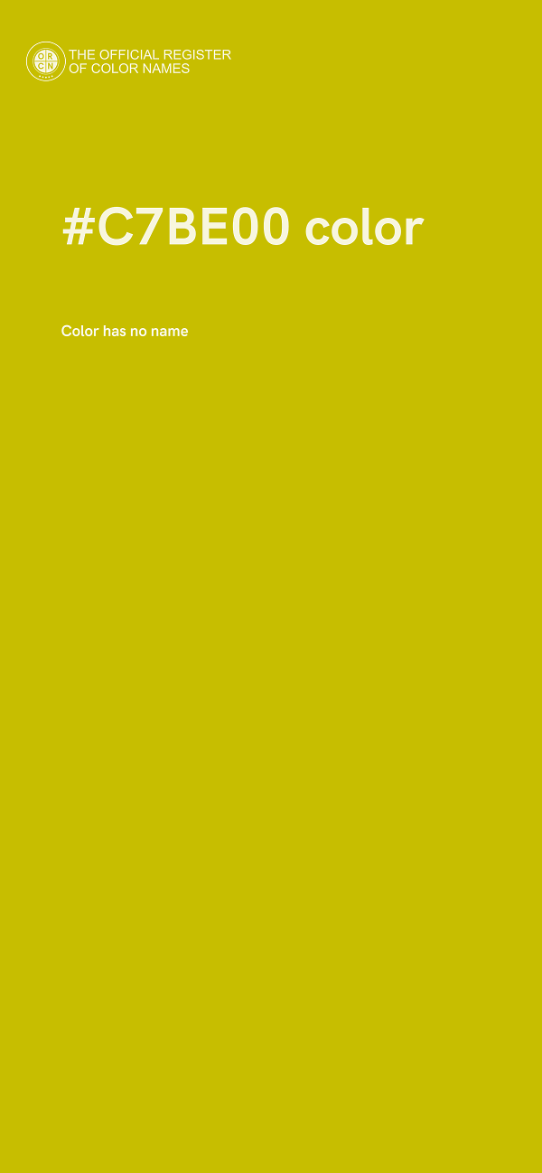 #C7BE00 color image