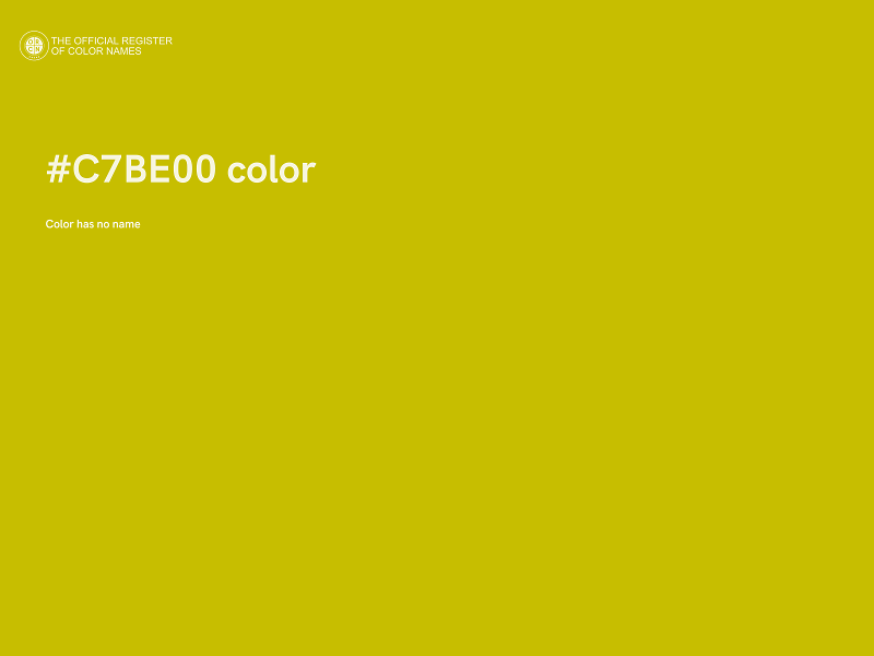 #C7BE00 color image