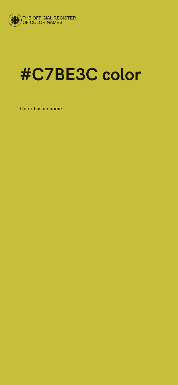 #C7BE3C color image