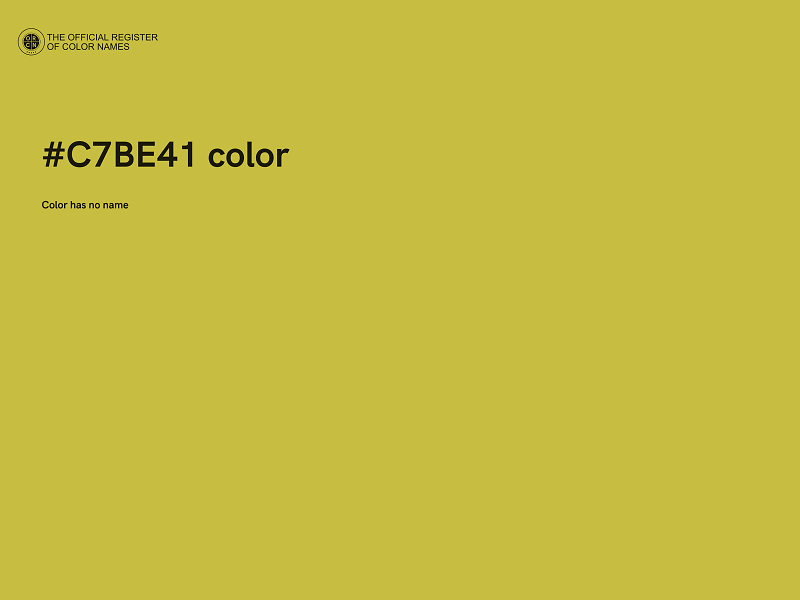 #C7BE41 color image