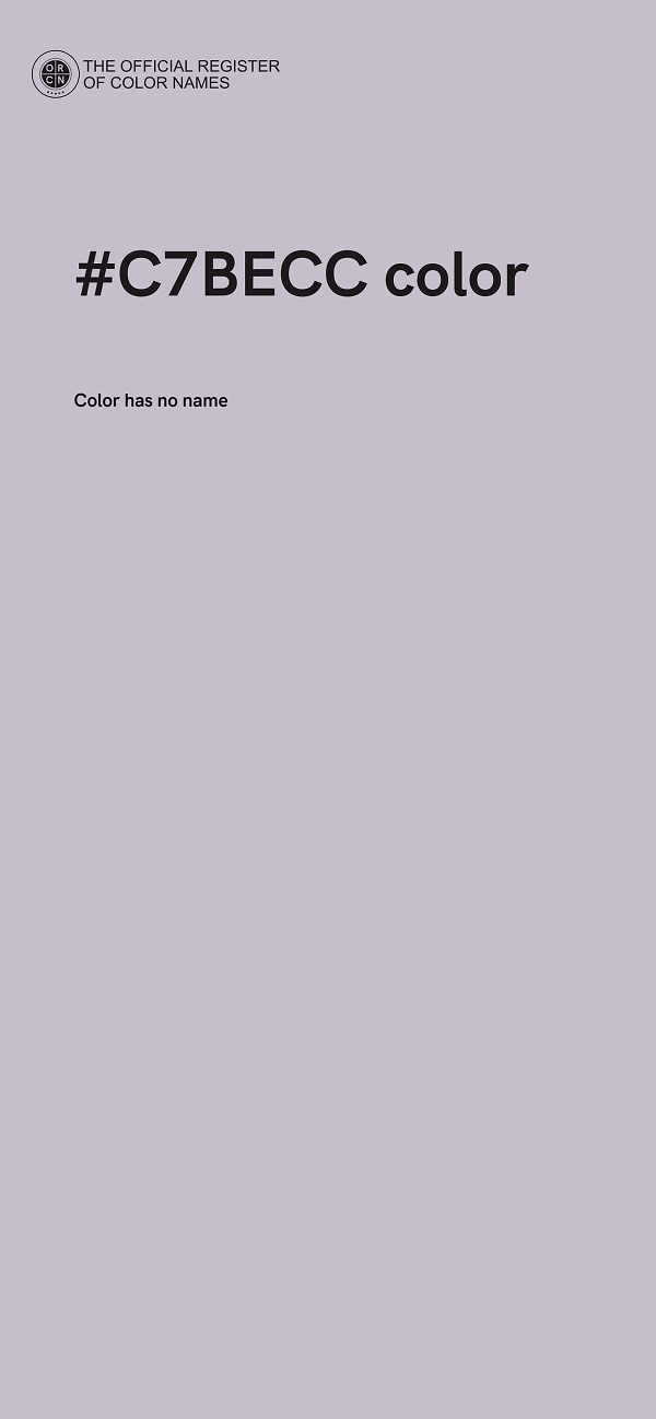 #C7BECC color image