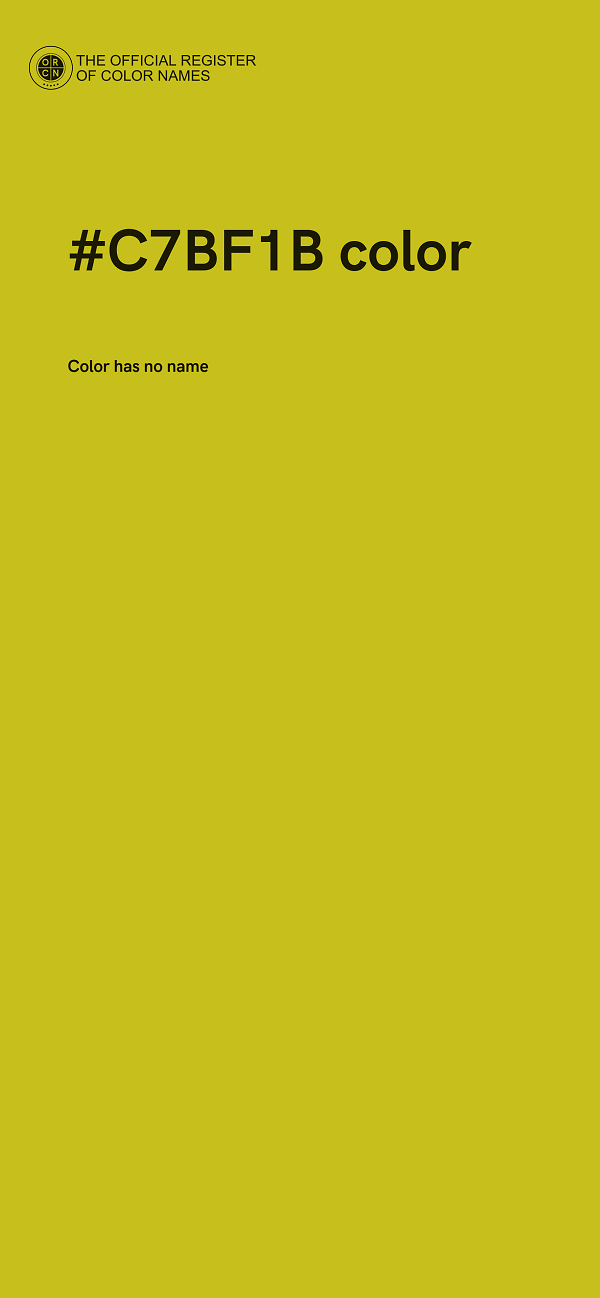 #C7BF1B color image