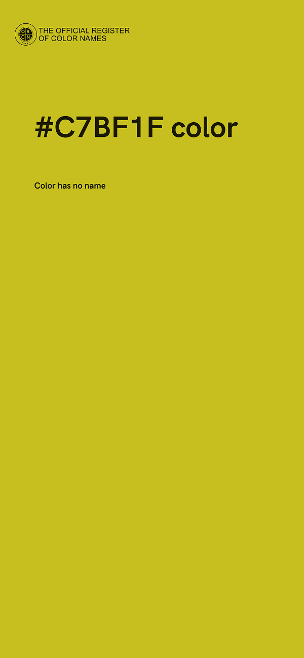 #C7BF1F color image