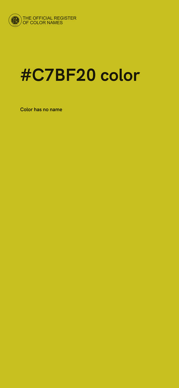 #C7BF20 color image