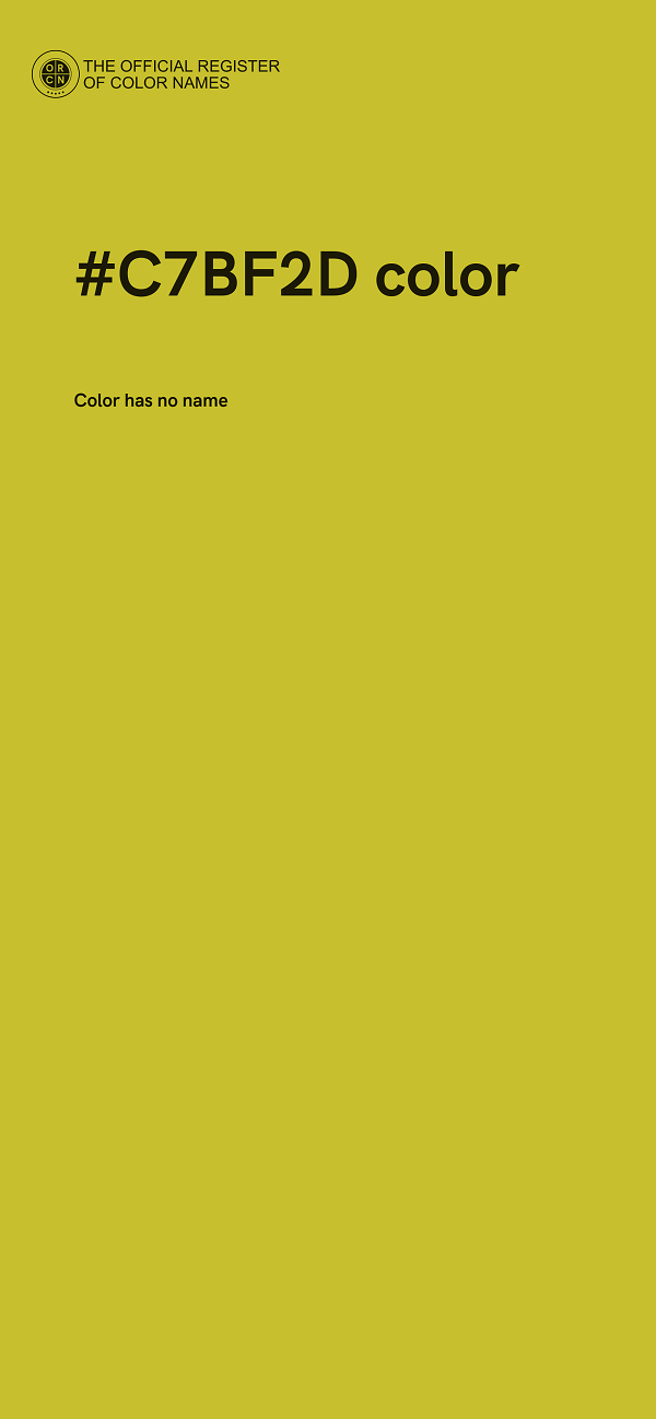 #C7BF2D color image