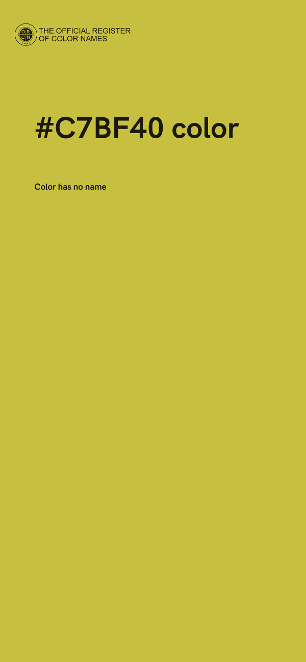 #C7BF40 color image