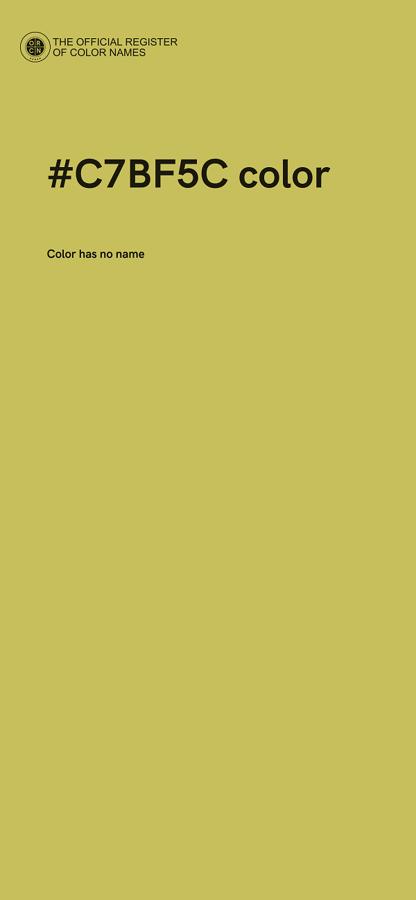 #C7BF5C color image