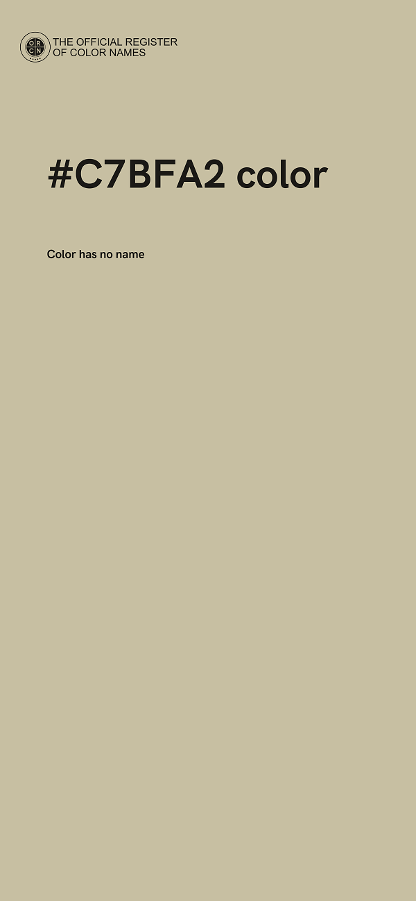 #C7BFA2 color image