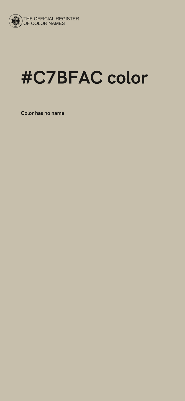 #C7BFAC color image