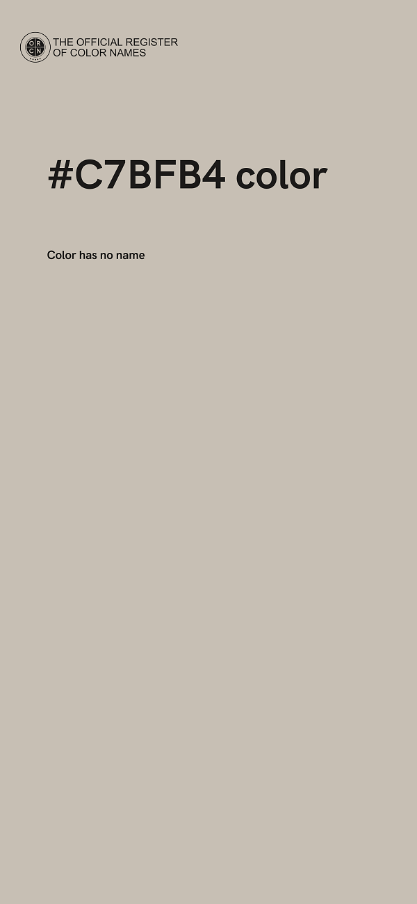 #C7BFB4 color image