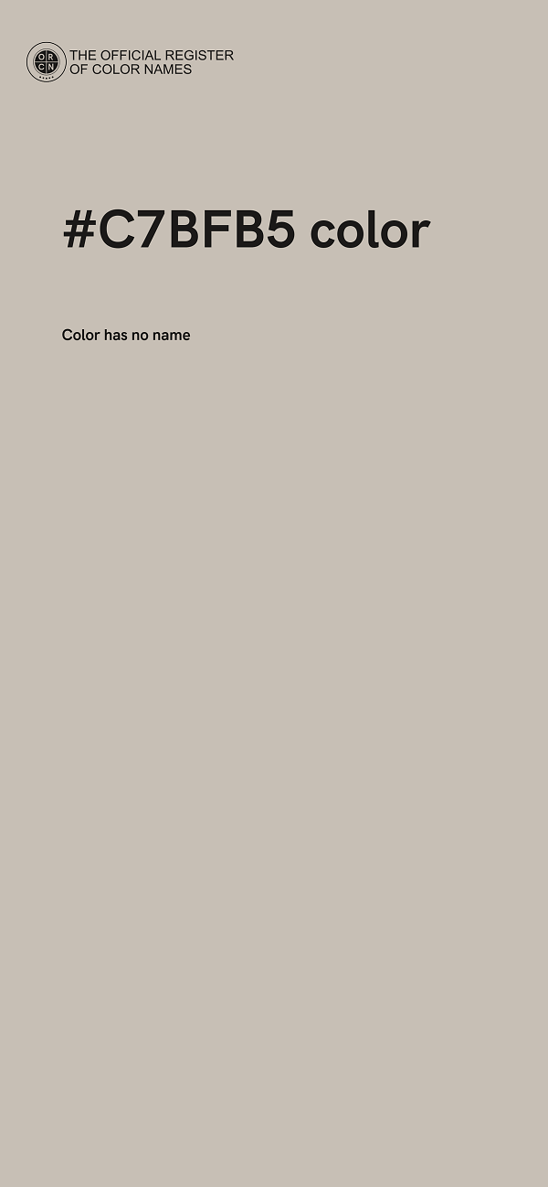#C7BFB5 color image