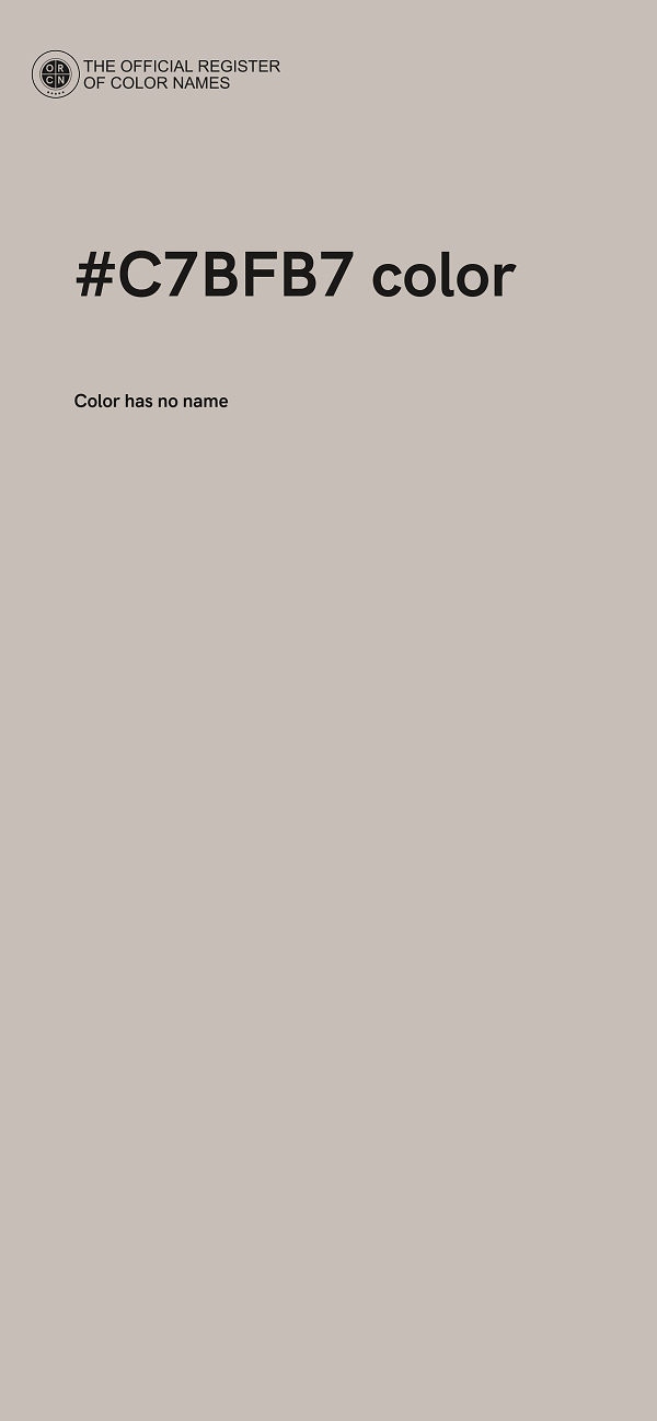 #C7BFB7 color image