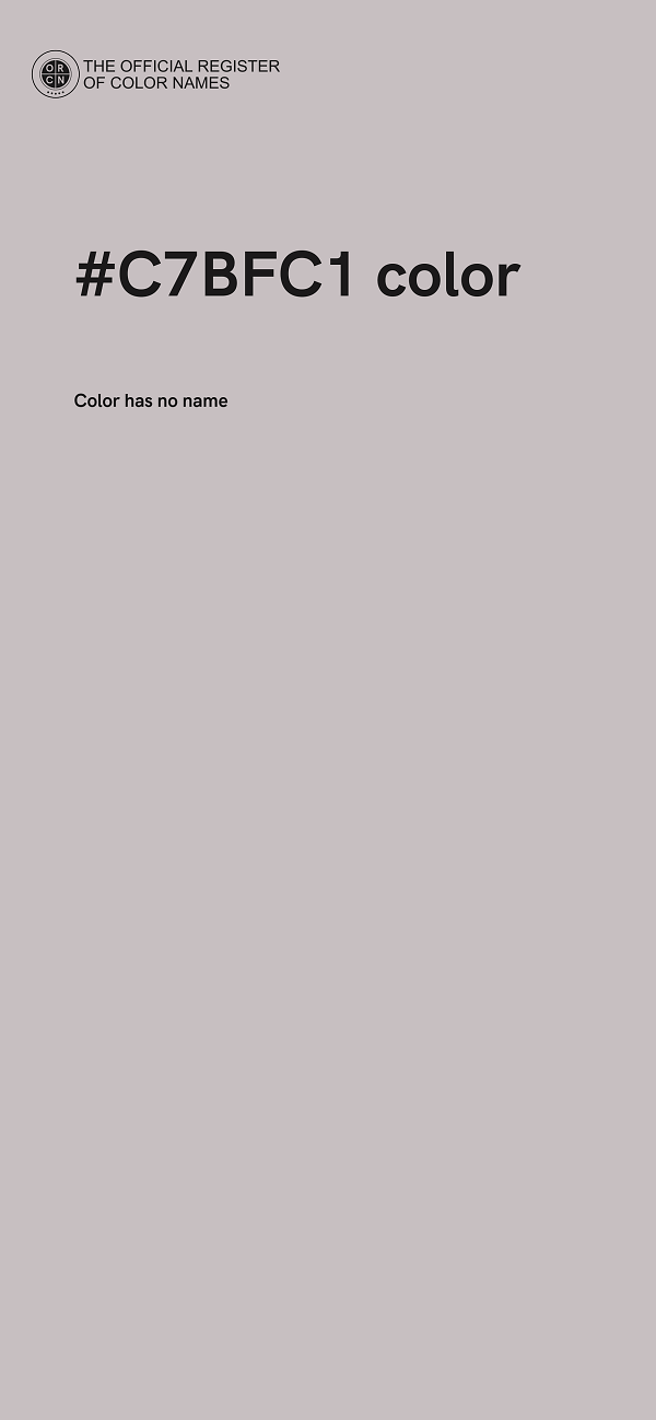 #C7BFC1 color image