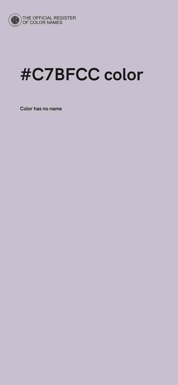 #C7BFCC color image
