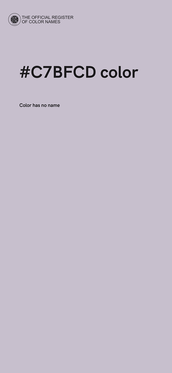 #C7BFCD color image