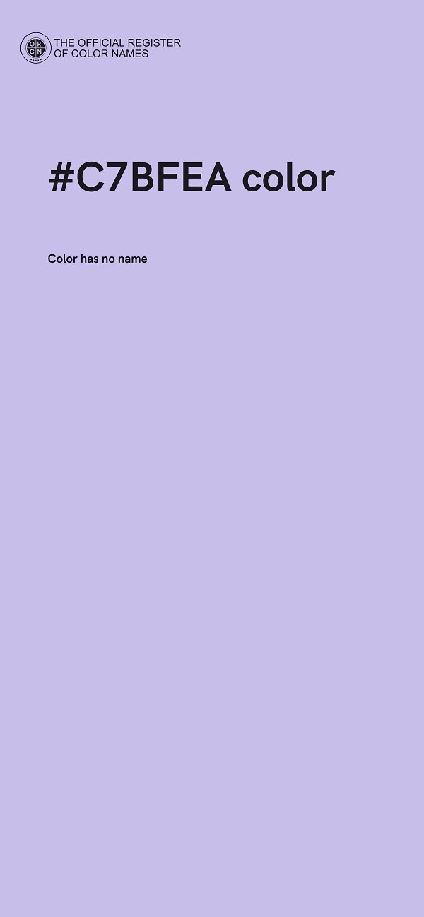 #C7BFEA color image