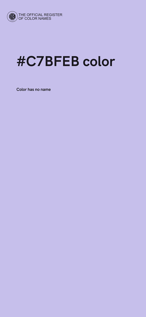 #C7BFEB color image