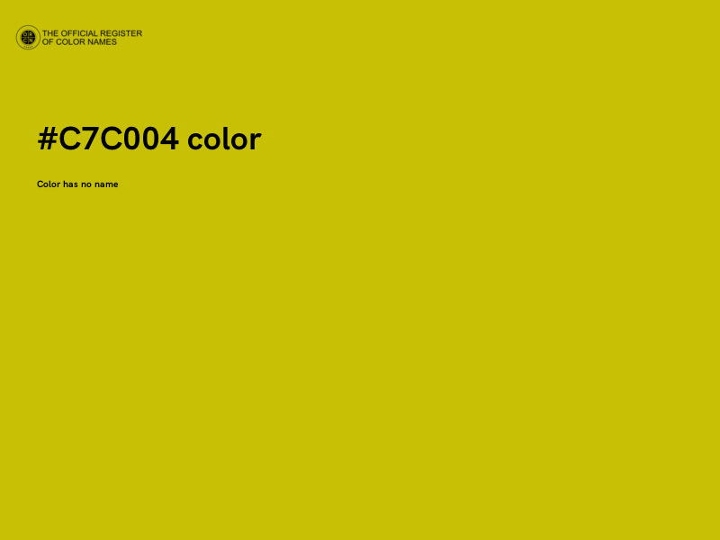 #C7C004 color image