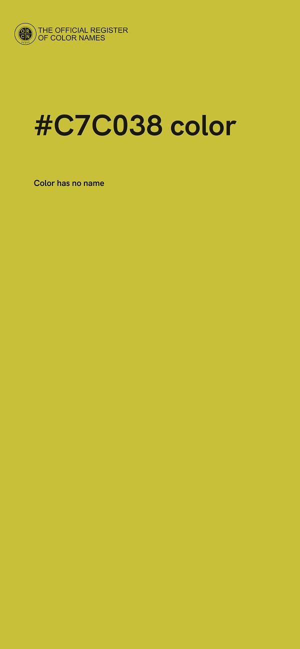 #C7C038 color image