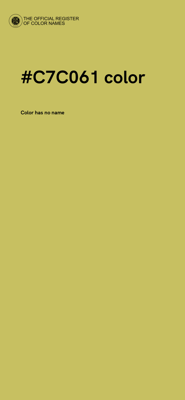 #C7C061 color image
