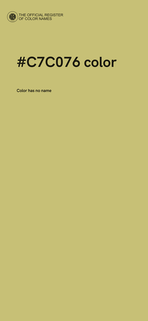 #C7C076 color image