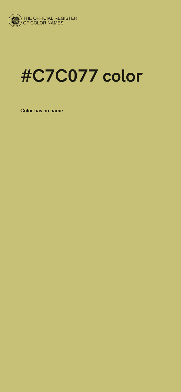 #C7C077 color image