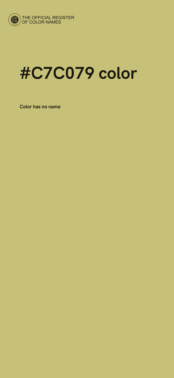 #C7C079 color image