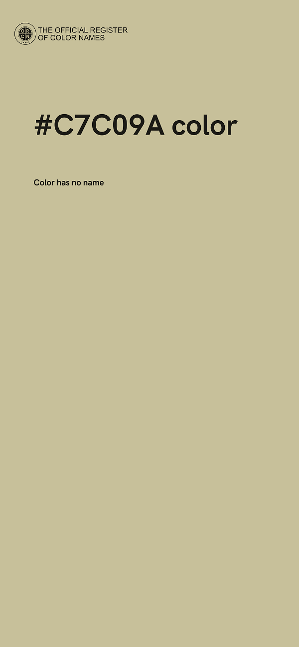 #C7C09A color image