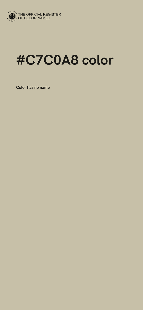 #C7C0A8 color image