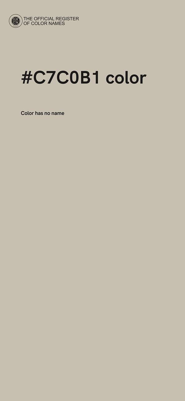#C7C0B1 color image